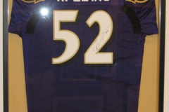 Custom Framed Ravens Football Jersey