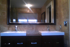 Custom Framed Bathroom Mirror