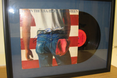 Custom framed Shadowbox display signed Springstein Album